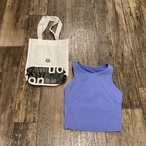 Like New, Lululemon Wunder Train Racerback Tank Top, College Purple, Size 0
